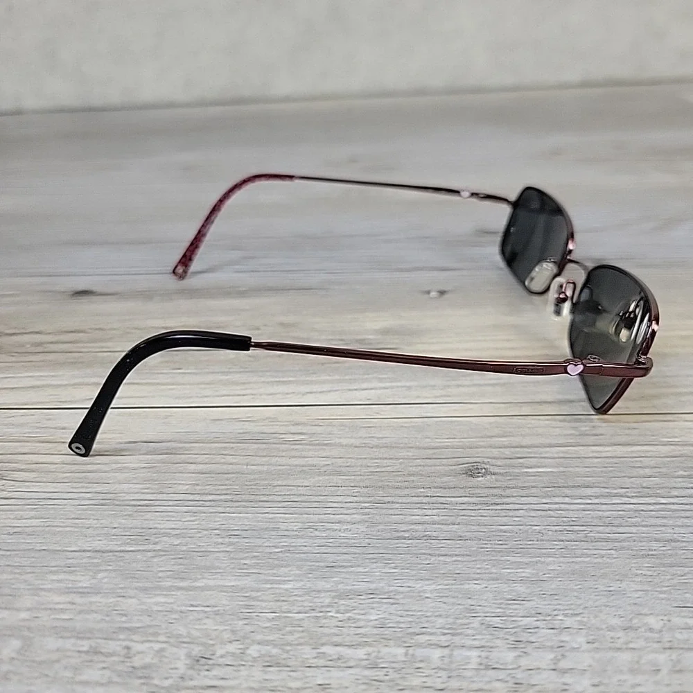Coach Selma 121 Bordeaux Eyeglass Frames 53-18 135mm Full Rim‎ Metal Rectangular